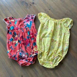 🌻5/$15🌻 Floral Diaper Shirts 18-24 mths
